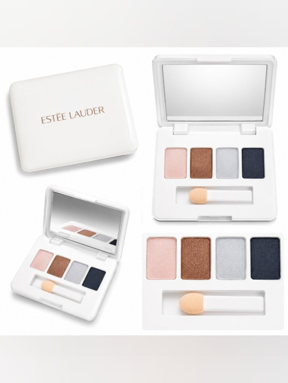 Estée Lauder Pure Color Eyeshadow Duo Ivory Slipper Satin NEW
